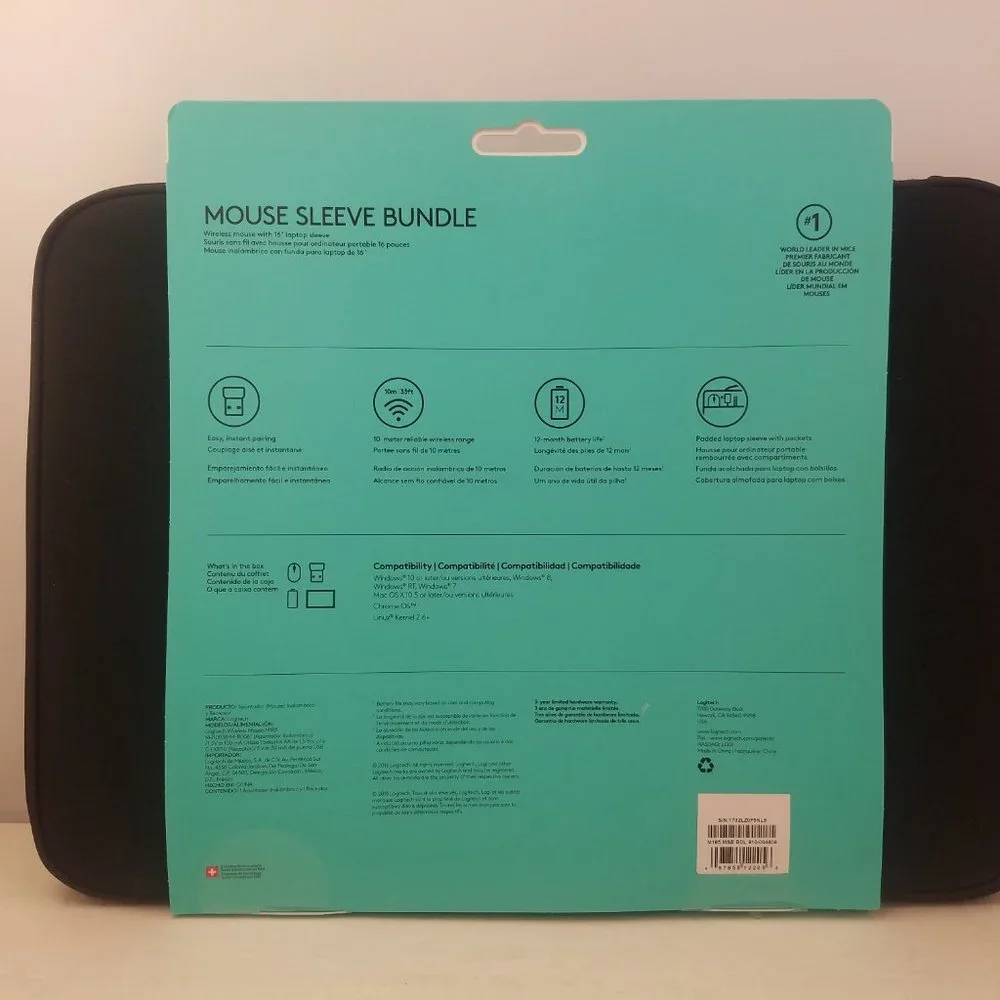 Logitech Mouse Sleeve Bundle 16